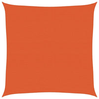 Vela Parasole 160 g/m² Quadrata Arancione 7x7 m in HDPE