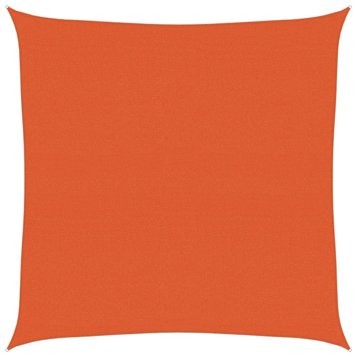 Vela Parasole 160 g/m² Quadrata Arancione 7x7 m in HDPE