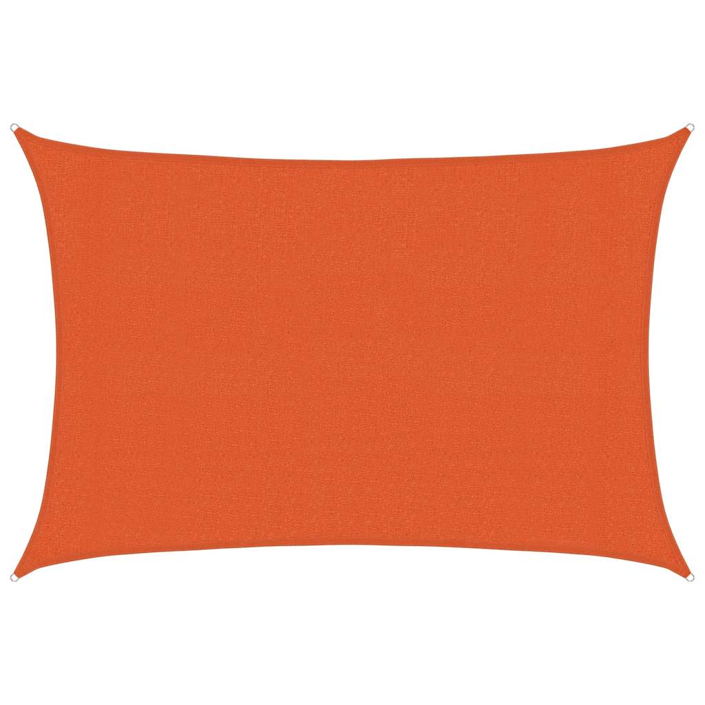Vela Parasole 160 g/m² Rettangolare Arancione 3x4,5 m in HDPE 311678