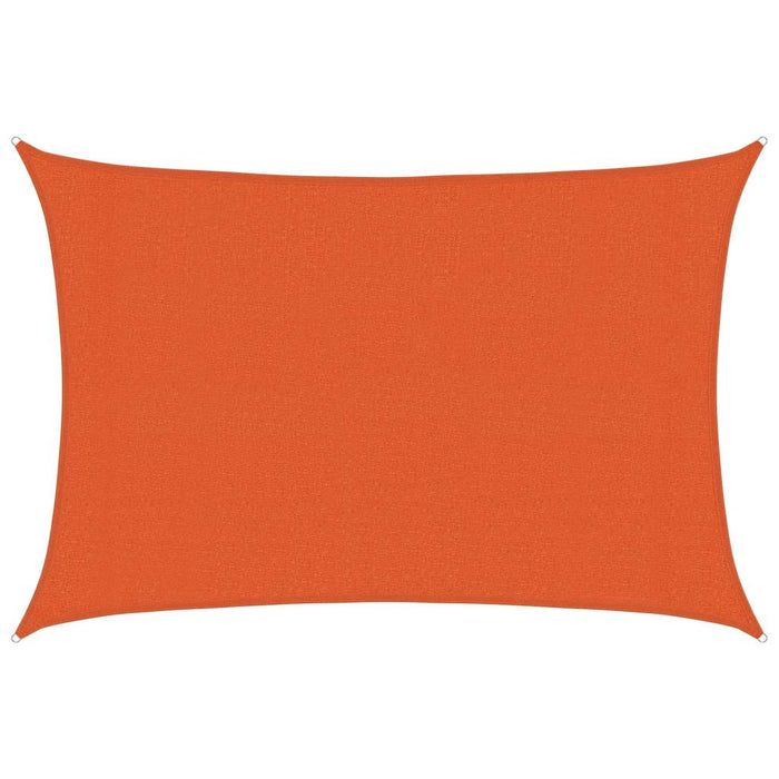 Vela Parasole 160 g/m² Rettangolare Arancione 3x4,5 m in HDPE