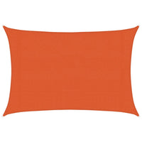 Vela Parasole 160 g/m² Rettangolare Arancione 3x5 m in HDPE