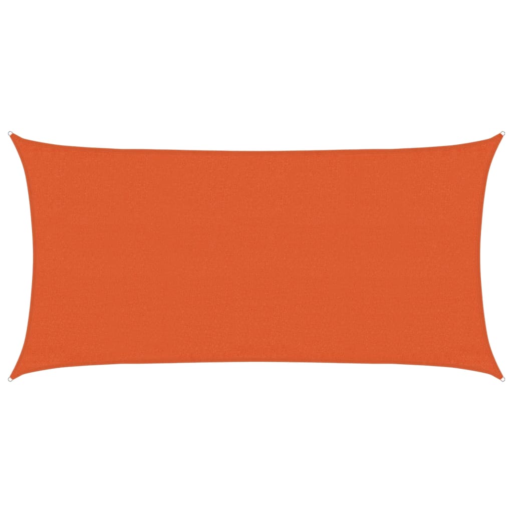 Vela Parasole 160 g/m² Rettangolare Arancione 3x6 m in HDPE