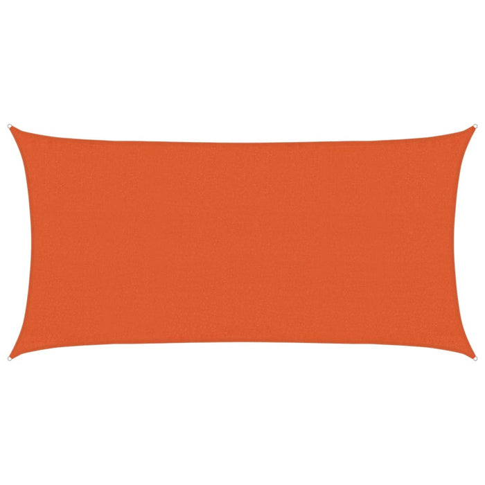 Vela Parasole 160 g/m² Rettangolare Arancione 3x6 m in HDPE