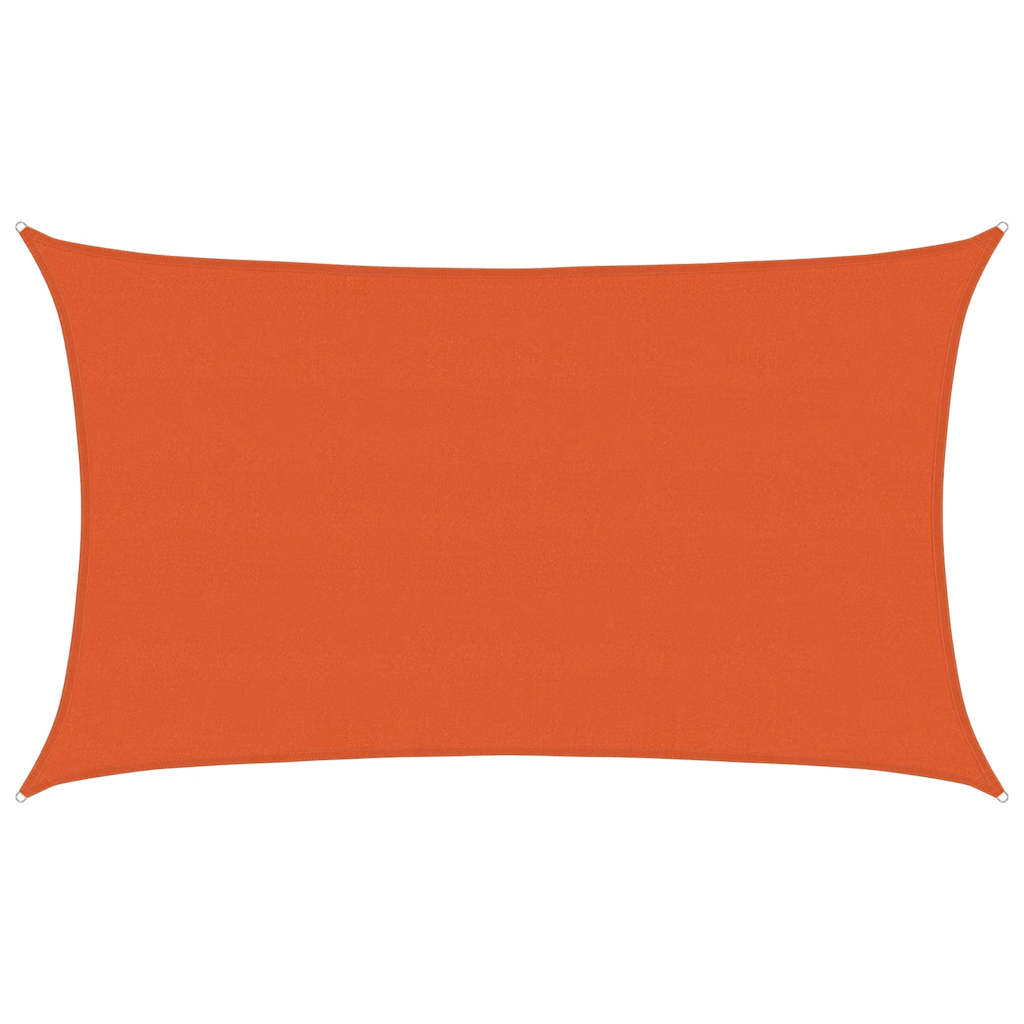 Vela Parasole 160 g/m² Rettangolare Arancione 5x8 m in HDPE
