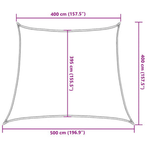 Vela Parasole 160 g/m² Trapezio Arancione 4/5x4 m in HDPE 311711