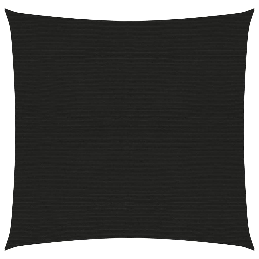 Vela in tessuto per ombrellone 160 g/m² HDPE 3,6 x 3,6 m nero 02_0009196