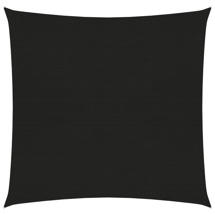 Vela ombreggiante 160 g/m² nera 5 x 5 m HDPE 02_0009218