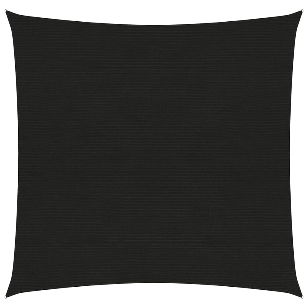 Vela ombreggiante 160 g/m² nero 7 x 7 m HDPE 02_0009227