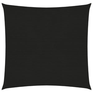 Vela ombreggiante 160 g/m² nero 7 x 7 m HDPE 02_0009227