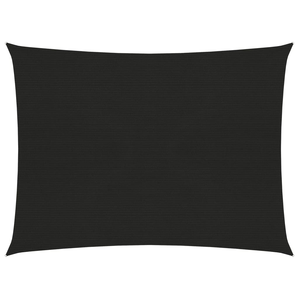 Vela ombreggiante 160 g/m² nero 2 x 3,5 m HDPE 02_0009189