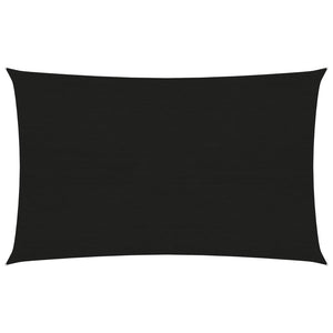 Vela in tessuto per ombrellone 160 g/m² 2 x 4 m HDPE nero 02_0009190