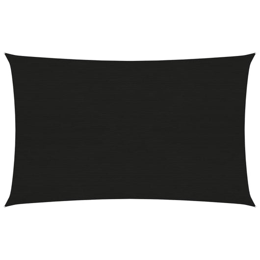 Vela in tessuto per ombrellone 160 g/m² 2 x 4 m HDPE nero 02_0009190