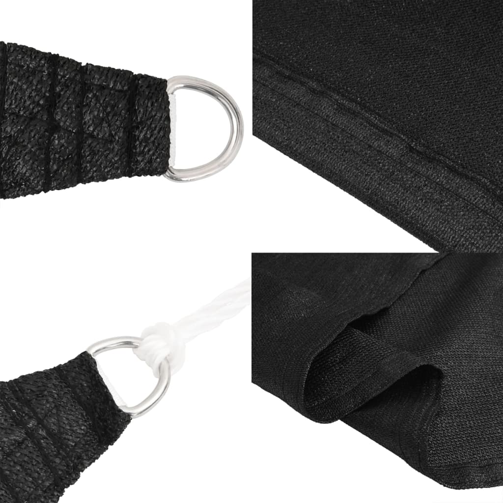 Vela Parasole 160 g/mÂ² Nera 2x4 m in HDPE