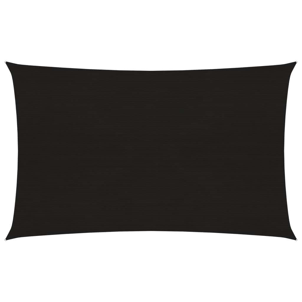 Vela in tessuto per ombrellone 160 g/m² HDPE 2 x 4,5 m nero 02_0009191