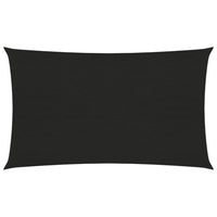 Vela in tessuto per ombrellone 160 g/m² 2 x 5 m HDPE nero 02_0009192