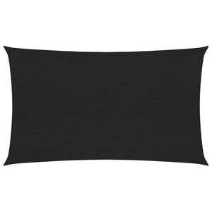 Vela in tessuto per ombrellone 160 g/m² 2 x 5 m HDPE nero 02_0009192