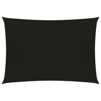 Vela in tessuto per ombrellone 160 g/m² 2,5 x 4 m HDPE nero 02_0009185