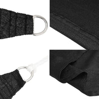 Vela Parasole 160 g/mÂ² Nera 2,5x4 m in HDPE