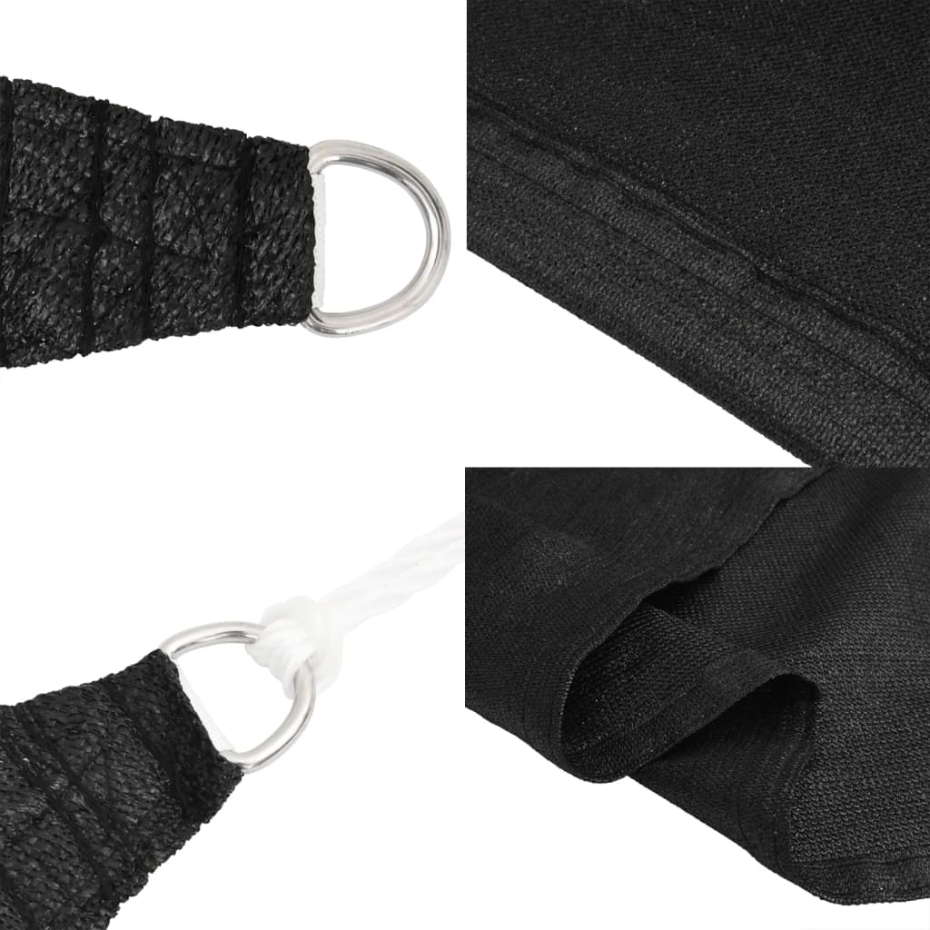 Vela Parasole 160 g/m² Nera 2,5x4 m in HDPE 311729