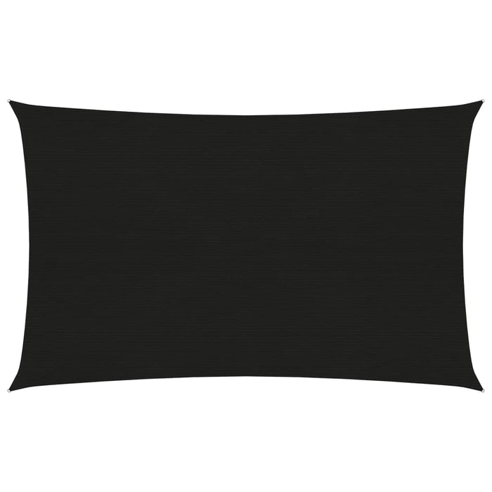 Vela ombreggiante 160 g/m² nera 2,5 x 4,5 m HDPE 02_0009186