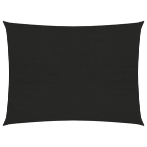 Vela in tessuto per ombrellone 160 g/m² 3 x 4 m HDPE nero 02_0009203