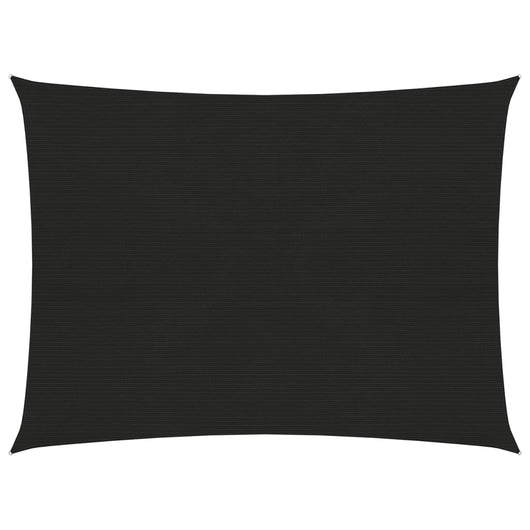 Vela in tessuto per ombrellone 160 g/m² 3 x 4 m HDPE nero 02_0009203