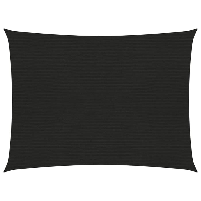 Vela in tessuto per ombrellone 160 g/m² 3 x 4 m HDPE nero 02_0009203