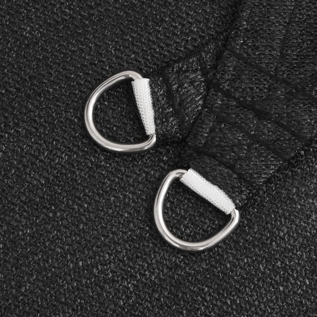 Vela Parasole 160 g/mÂ² Nera 3x4 m in HDPE