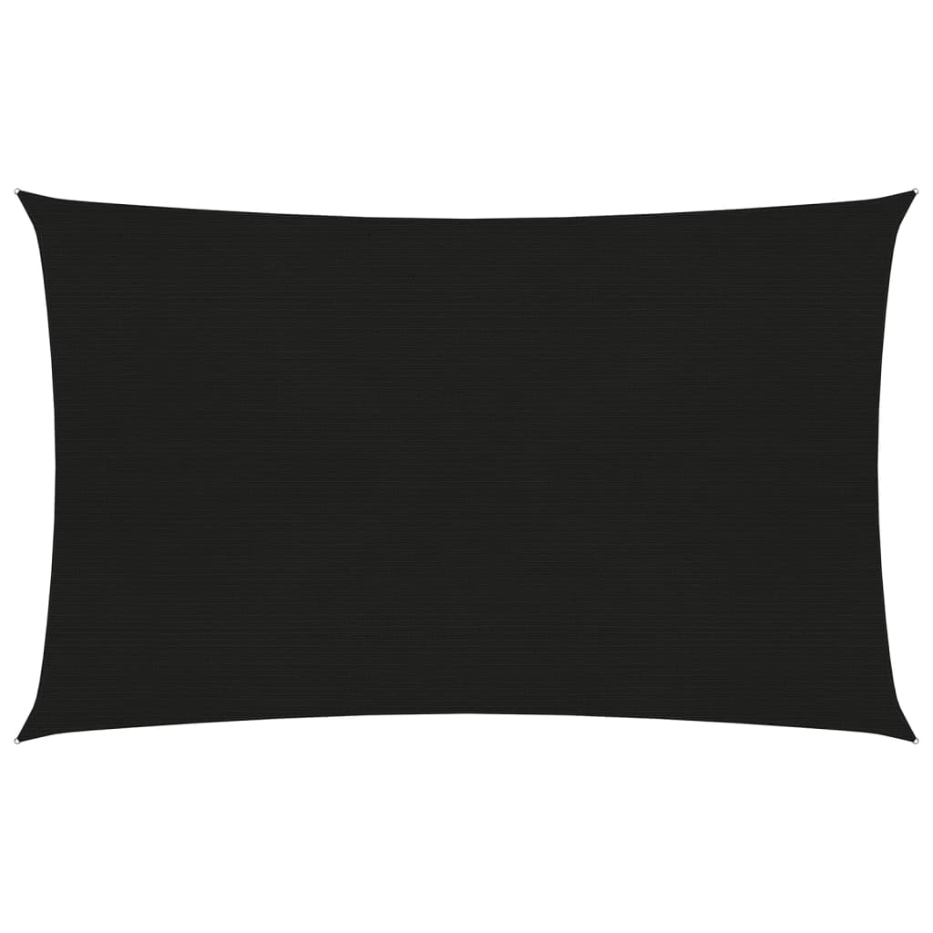 Vela ombreggiante 160 g/m² nera 3 x 5 m HDPE 02_0009206