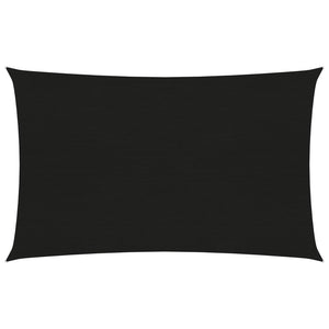 Vela ombreggiante 160 g/m² nera 3 x 5 m HDPE 02_0009206