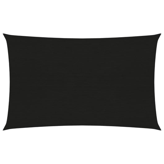 Vela ombreggiante 160 g/m² nera 3 x 5 m HDPE 02_0009206