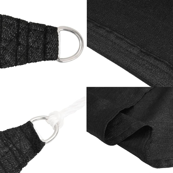 Vela Parasole 160 g/m² Nera 3x6 m in HDPE 311735