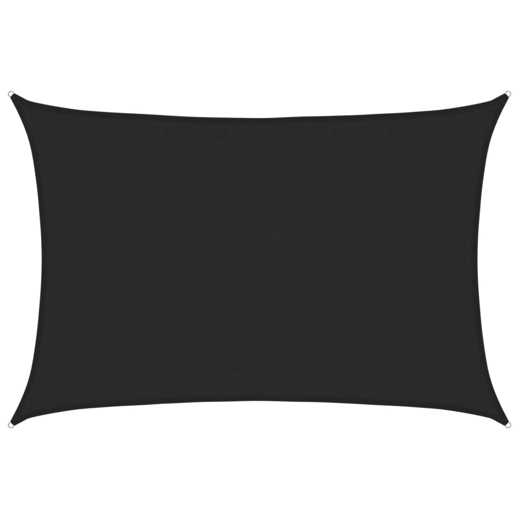 Vela Parasole 160 g/m² Nera 3,5x4,5 m in HDPE 311736