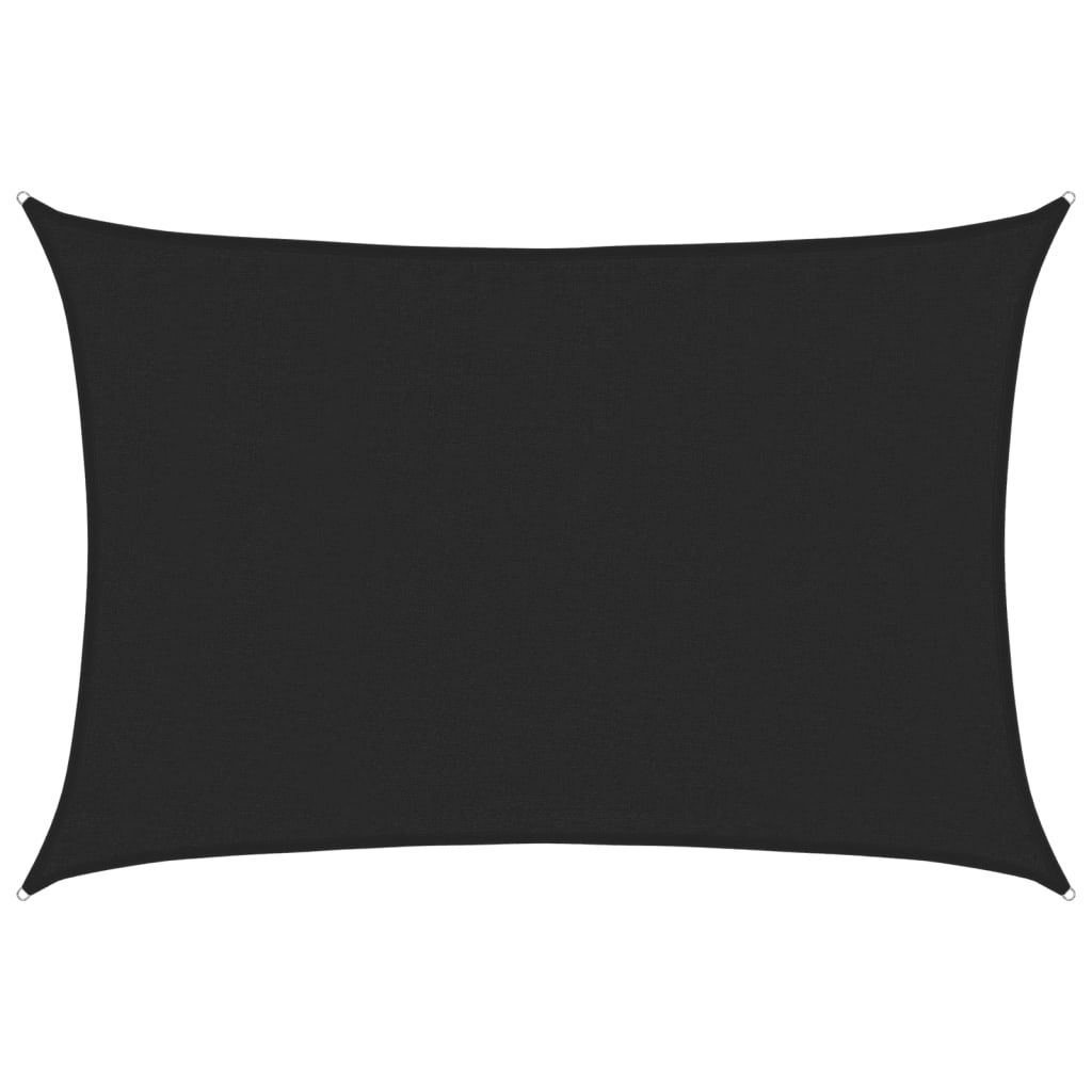 Vela Parasole 160 g/mÂ² Nera 3,5x5 m in HDPE