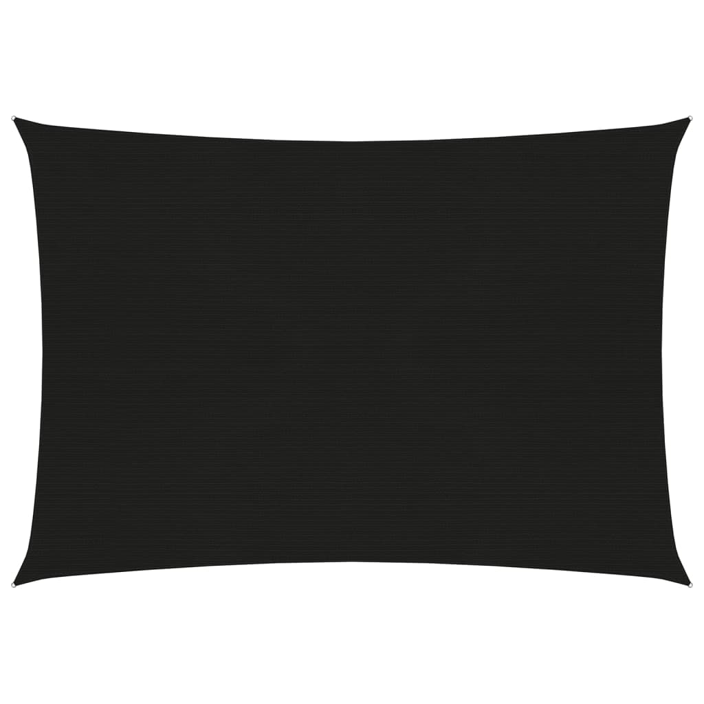 Vela ombreggiante 160 g/m² nero 4 x 5 m HDPE 02_0009213