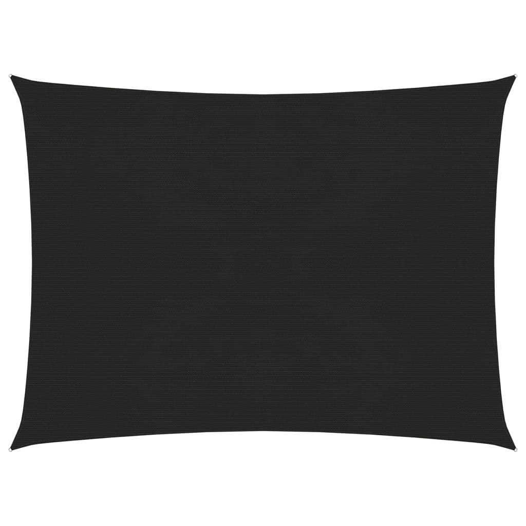 Vela ombreggiante 160 g/m² nera 5 x 6 m HDPE 02_0009221