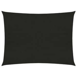 Vela ombreggiante 160 g/m² nera 5 x 6 m HDPE 02_0009221