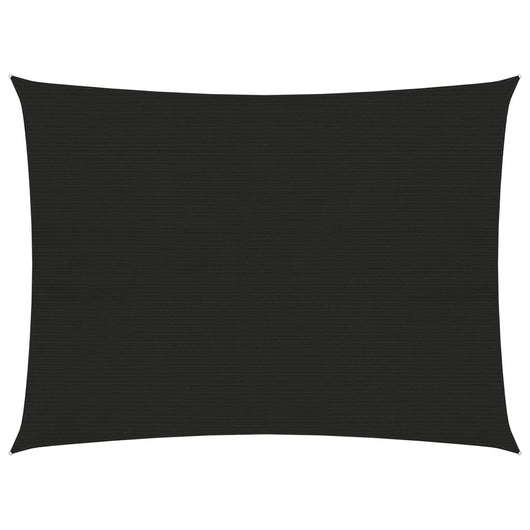 Vela ombreggiante 160 g/m² nera 5 x 6 m HDPE 02_0009221