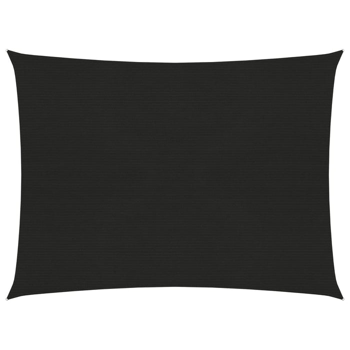 Vela ombreggiante 160 g/m² nera 5 x 6 m HDPE 02_0009221