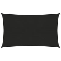 Vela ombreggiante 160 g/m² nera 5 x 8 m HDPE 02_0009223