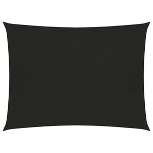 Vela ombreggiante 160 g/m² nera 6 x 7 m HDPE 02_0009226