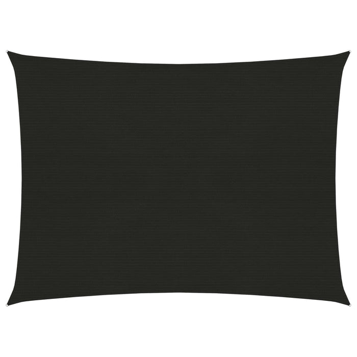 Vela ombreggiante 160 g/m² nera 6 x 7 m HDPE 02_0009226