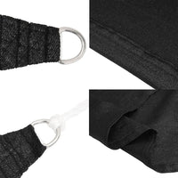 Vela Parasole 160 g/mÂ² Nera 3x3x4,2 m in HDPE