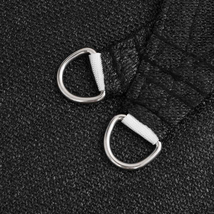 vidaXL Vela Parasole 160 g/m² Triangolare Nero 4x5x5 m in HDPE