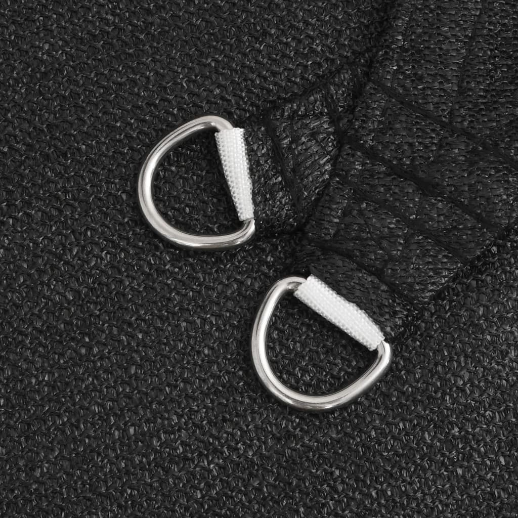 Vela Parasole 160 g/mÂ² Nera 4x5x6,8 m in HDPE