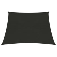 Vela in tessuto per ombrellone 3/4 x 2 m HDPE 160 g/m² nero02_0009198