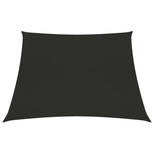 Vela in tessuto per ombrellone 3/4 x 2 m HDPE 160 g/m² nero02_0009198