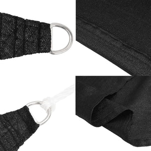 Vela Parasole 160 g/m² Nera 3/4x2 m in HDPE 311763