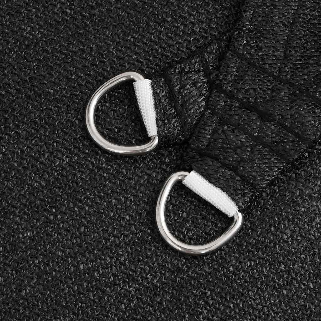 Vela Parasole 160 g/m² Trapezio Nero 4/5x4 m in HDPE 311766