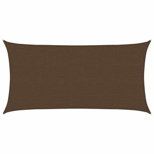 Vela Parasole 160 g/m² Marrone 2,5x5 m in HDPE 311786